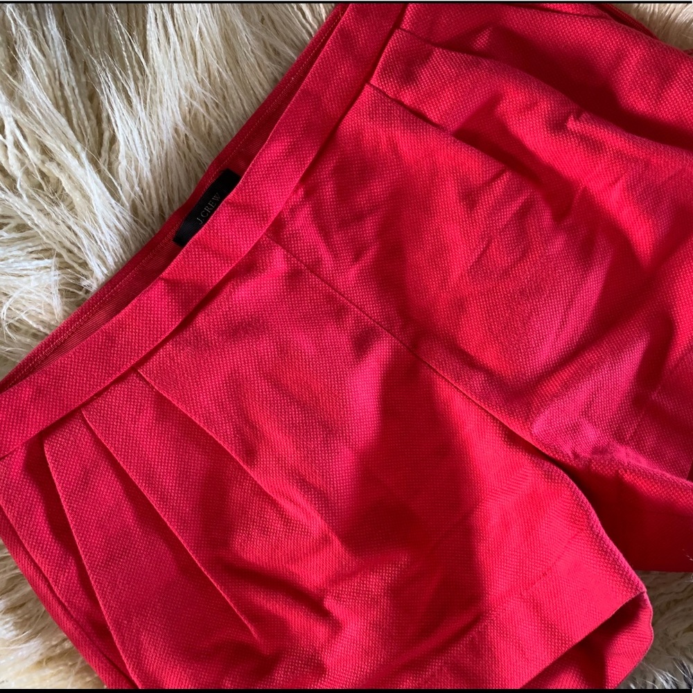 J Crew Pleaded Shorts with Side Zipper